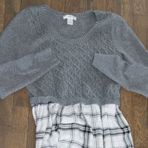 Maternity baby doll sweater